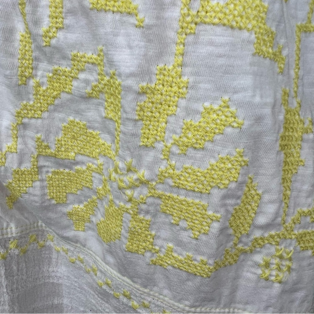 Free People Persuasion Women Size Small Yellow Balloon Sleeve Blouse - Picture 6 of 11